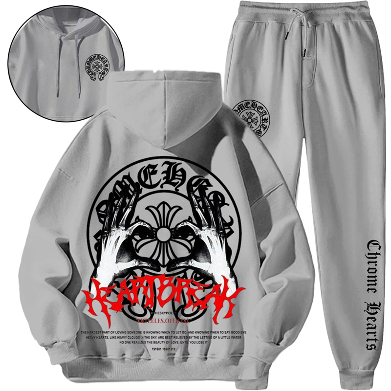 【 Chrome Hearts 】個性的なアメリカンストリートファッションのパーカースーツです
