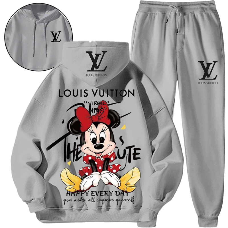 【 Louis Vuitton 】おしゃれねずみ連名パーカーセットです