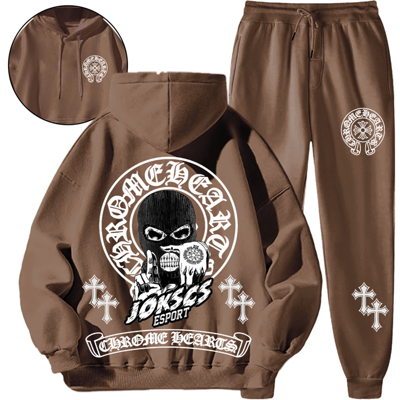 【 Chrome Hearts 】アメリカンファッションストリートデザイン法陣ジェスチャーパーカーセット