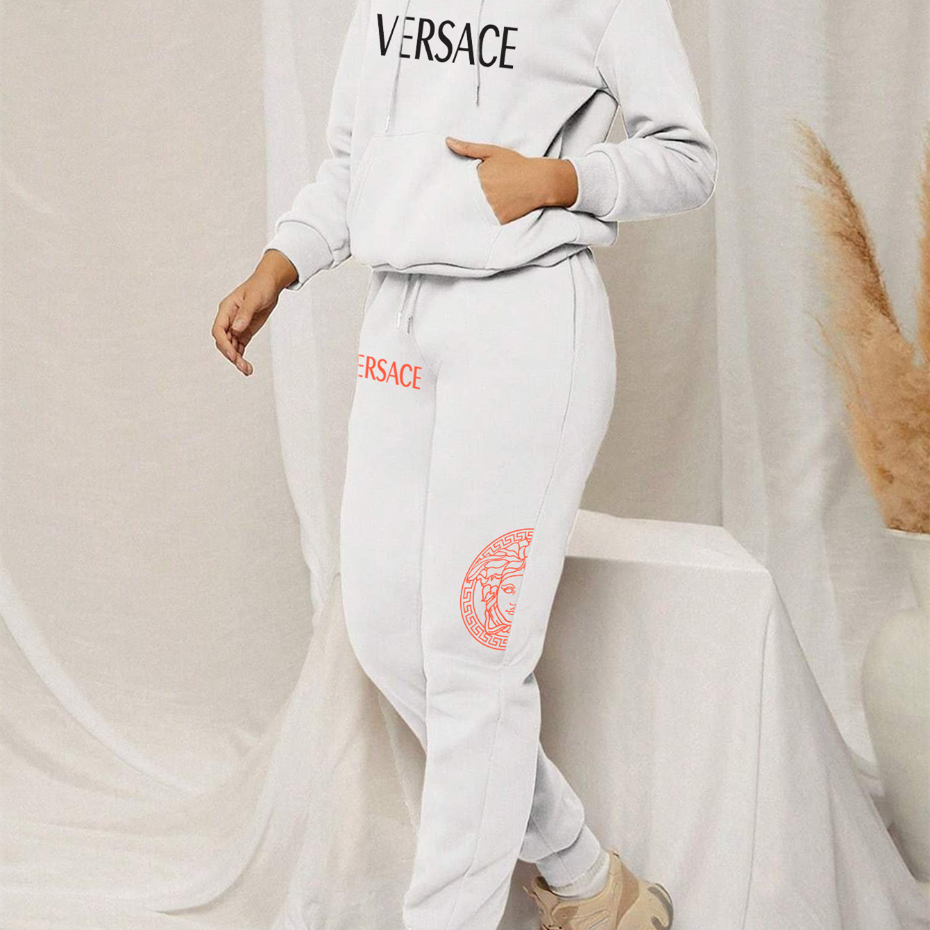 【 Givenchy 】印象派の油絵のファッションデザインのスタイルの衛衣のセットです