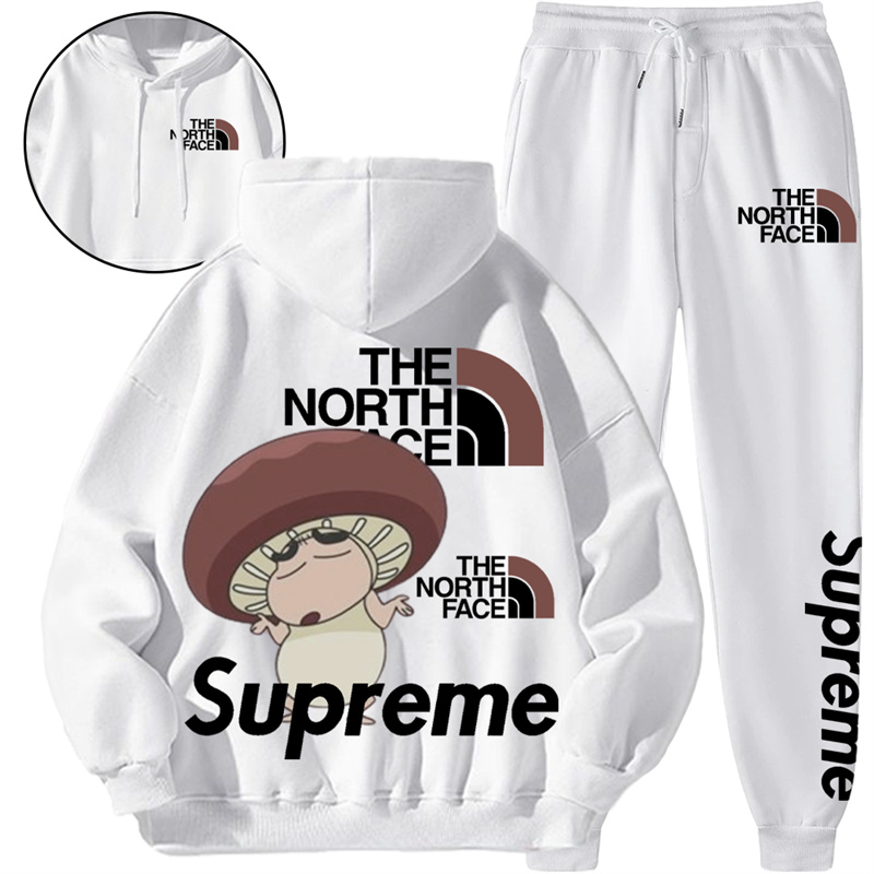 【THE NORTH FACE & SUPREME】しいたけの鉢巻き男の子ですパーカーのスーツです