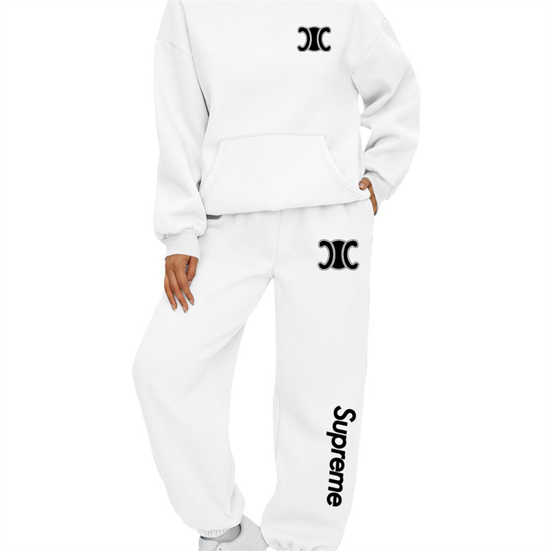 【 Supreme x Celine 】デザインスタイルのおしゃれな小さい人の衛衣のスーツです