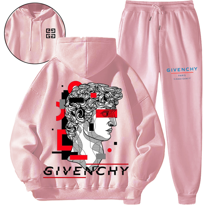 【 Givenchy 】西欧の彫像ファッションデザインファッションパーカーのセットです