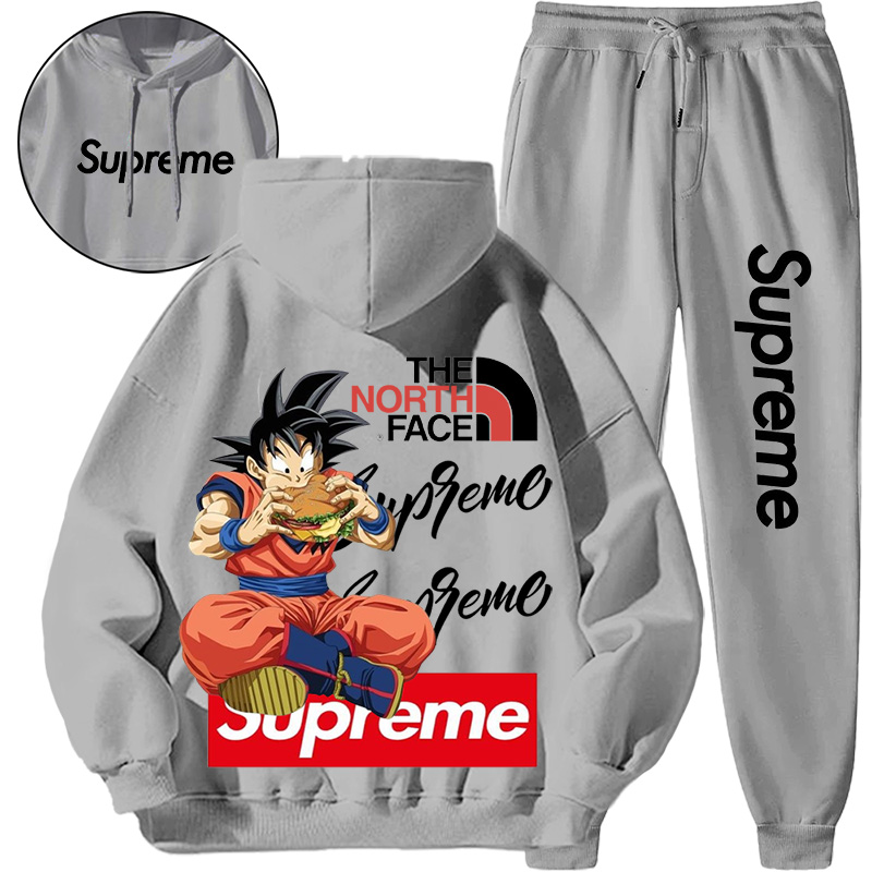 【 Supreme】箇性的なファッションデザインのブランドの連名のパーカーのセットです