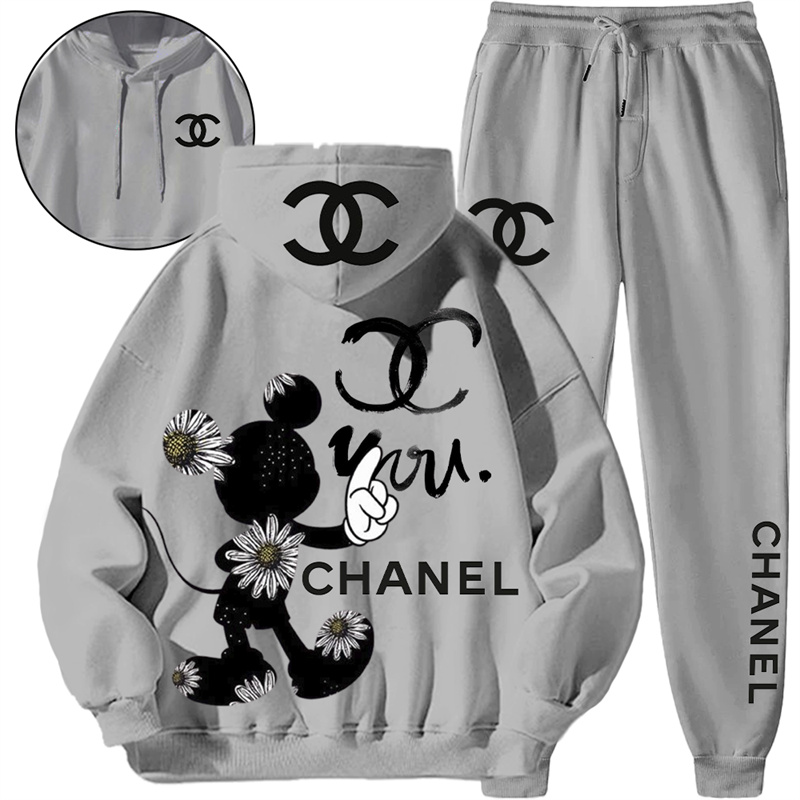 【 Chanel】ファッション大手IP連名デザイン衛衣スーツです