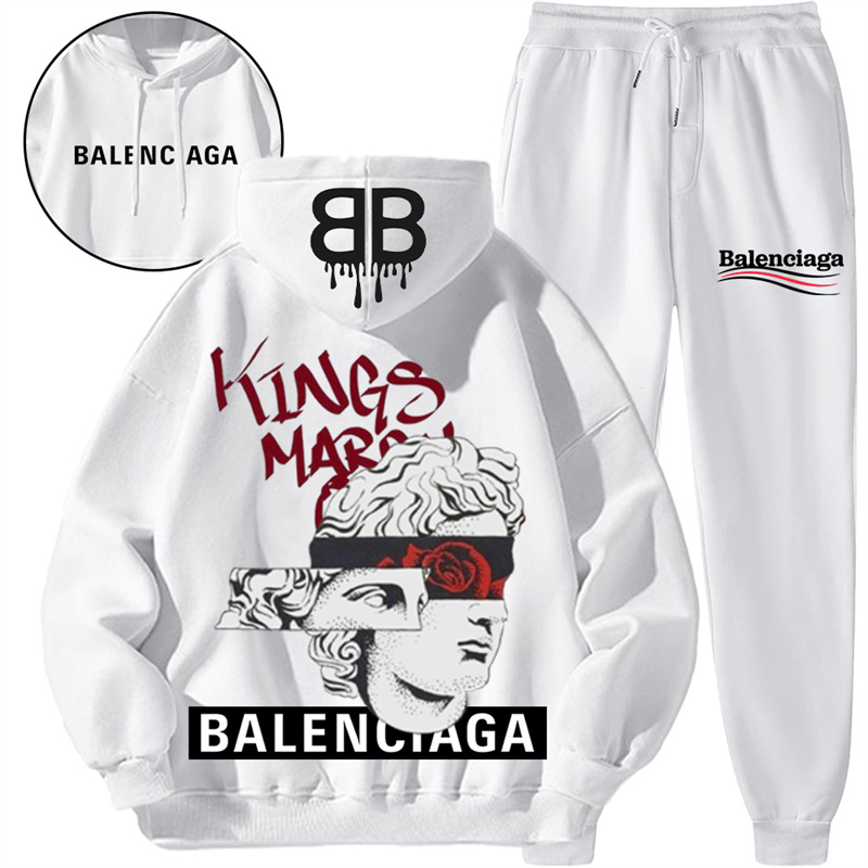 【 Balenciaga】彫像の箇性的なファッションブランドの衛衣のスーツです