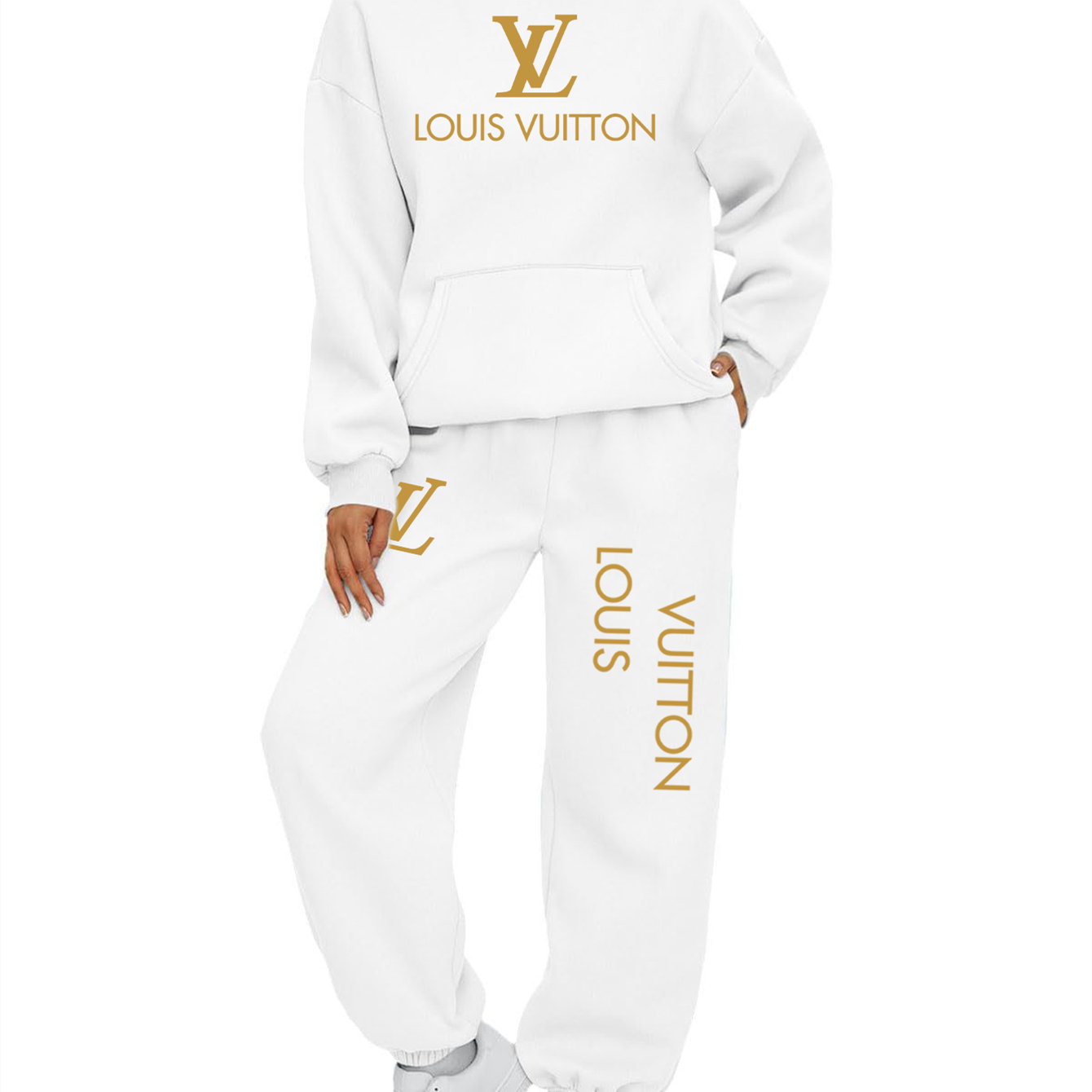 【 Louis Vuitton】デザイン髑髏シンプルなスタイルのパーカーセットです