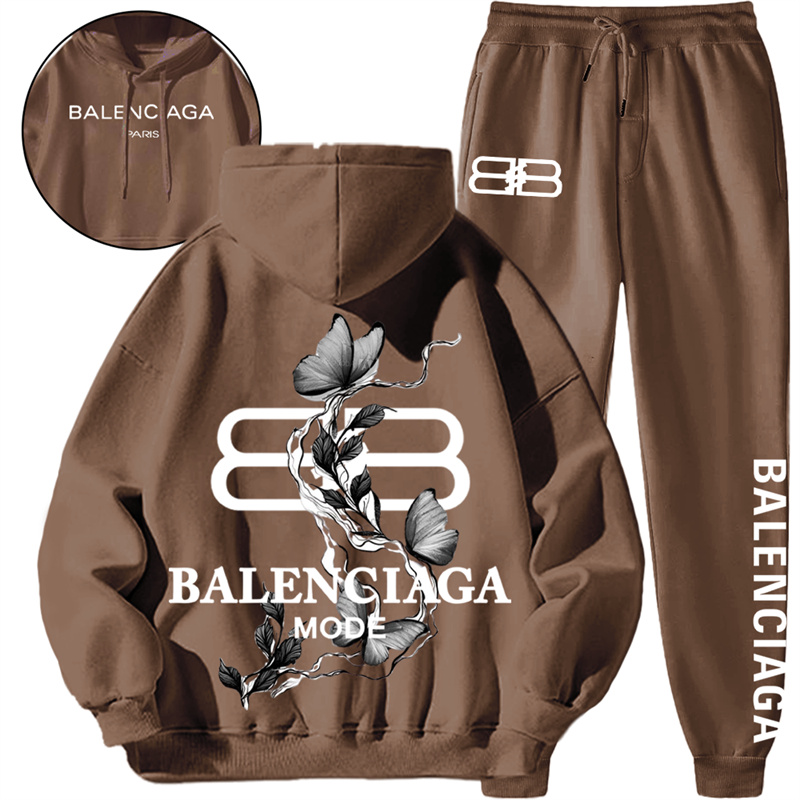 【 BALENCIAGA 】ユニークなデザインですファッション水墨蝶ですパーカーのスーツです