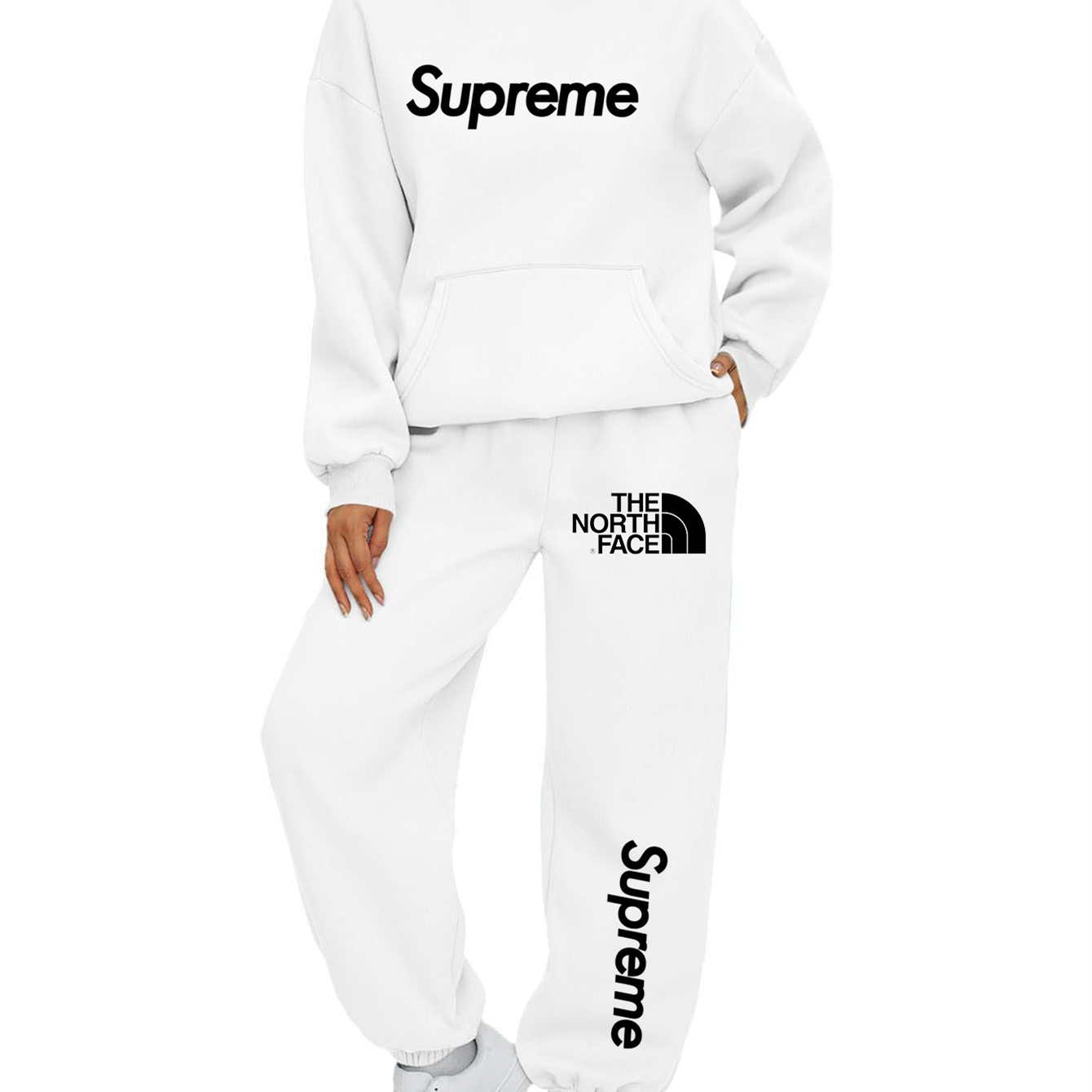 【 Supreme x The North Face 】超人気ファッション連名戦没キャラクターパーカーセット