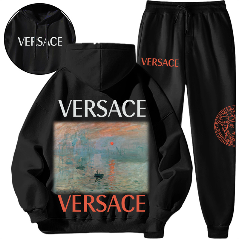 【 Givenchy 】印象派の油絵のファッションデザインのスタイルの衛衣のセットです