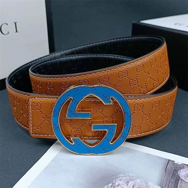 GUCCIメンズ本革ビジネスベルト15 SS93998