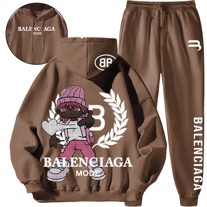 【 BALENCIAGA 】箇性的なファッションの男の子ですパーカーのスーツです