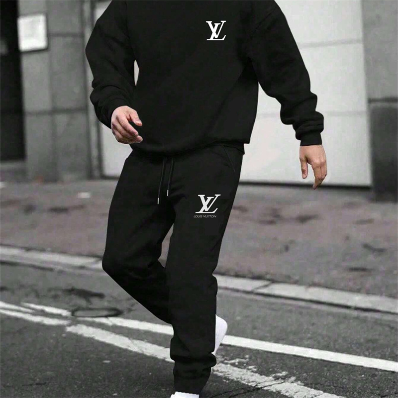 【 Louis Vuitton Malletier 】ストリートファッションを身につけたアヒルおばさんの可愛いファッションパーカーのスーツです