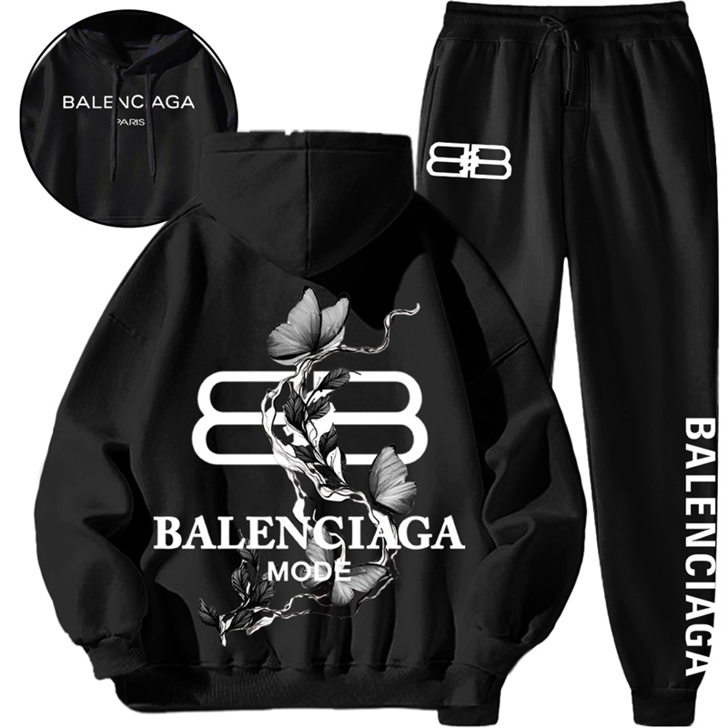 【 BALENCIAGA 】ユニークなデザインですファッション水墨蝶ですパーカーのスーツです