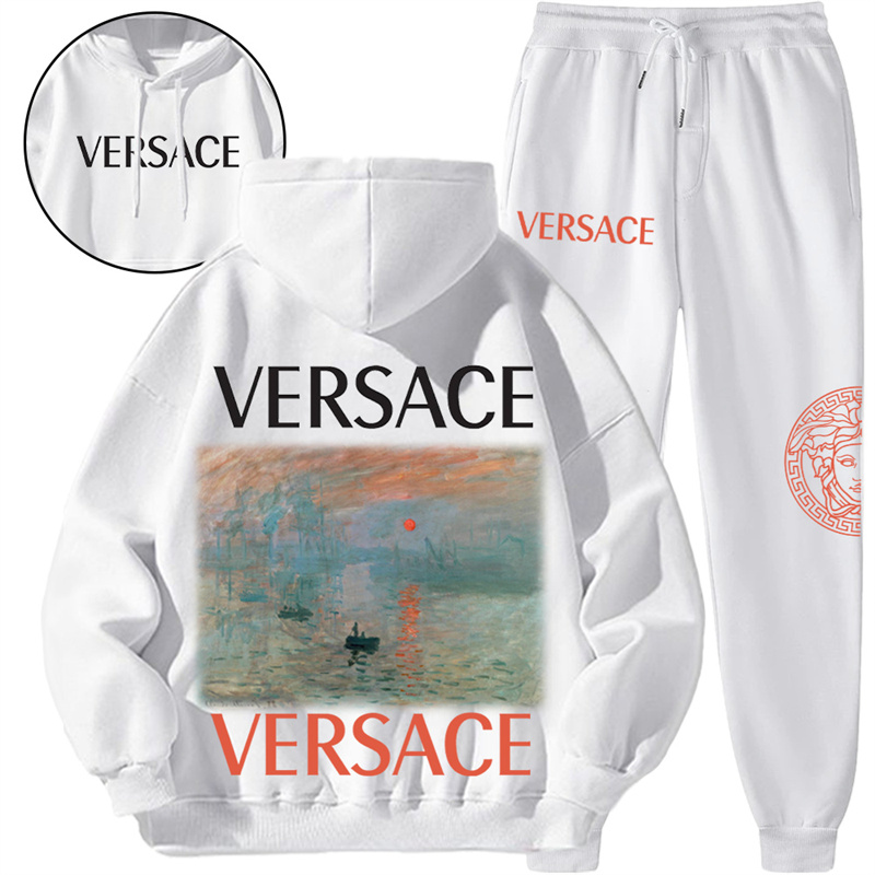 【 Givenchy 】印象派の油絵のファッションデザインのスタイルの衛衣のセットです