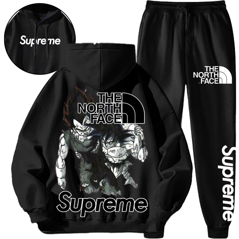 【 Supreme x The North Face 】超人気ファッション連名戦没キャラクターパーカーセット