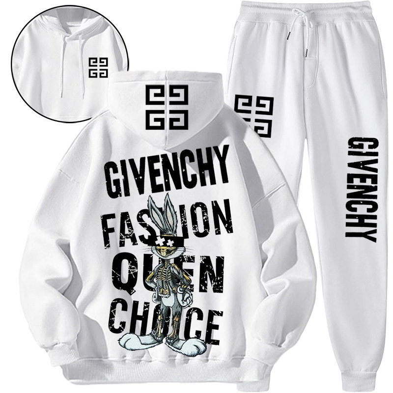 【 Givenchy 】デザイン性おしゃれバトルスタイルうさぎのパーカースーツです