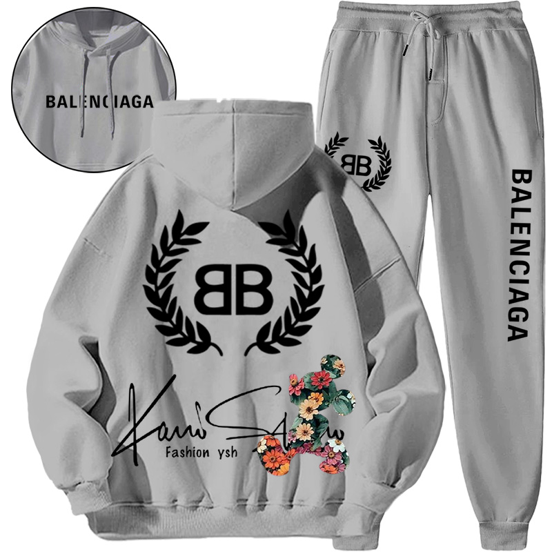 【Balenciaga 】シンプルなデザインのカラーマウスのファッションパーカーのセットです