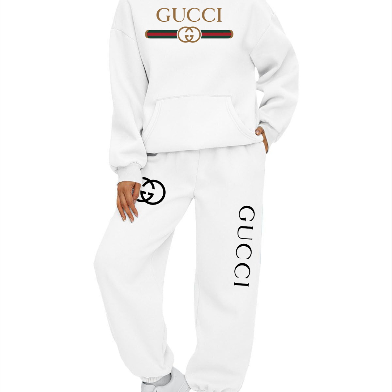【 Gucci 】ウサギとヘビの友達のファッションパーカーのセットです