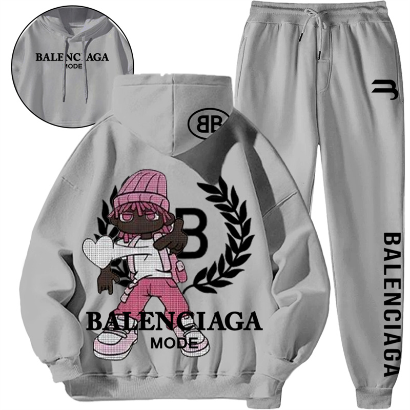 【 BALENCIAGA 】箇性的なファッションの男の子ですパーカーのスーツです