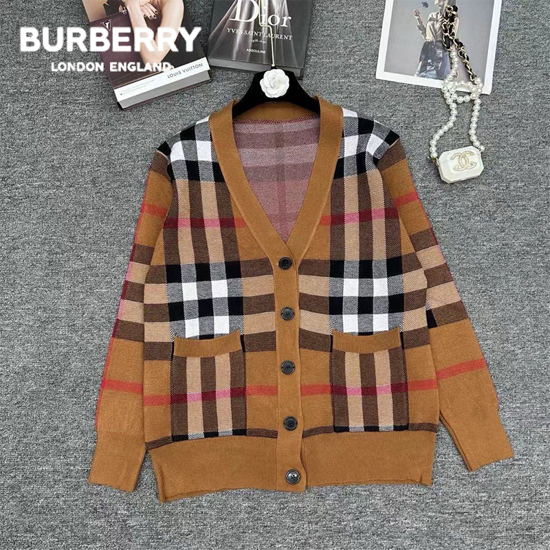 Burberry秋冬の新作Vネックカーディガン03 SS95652
