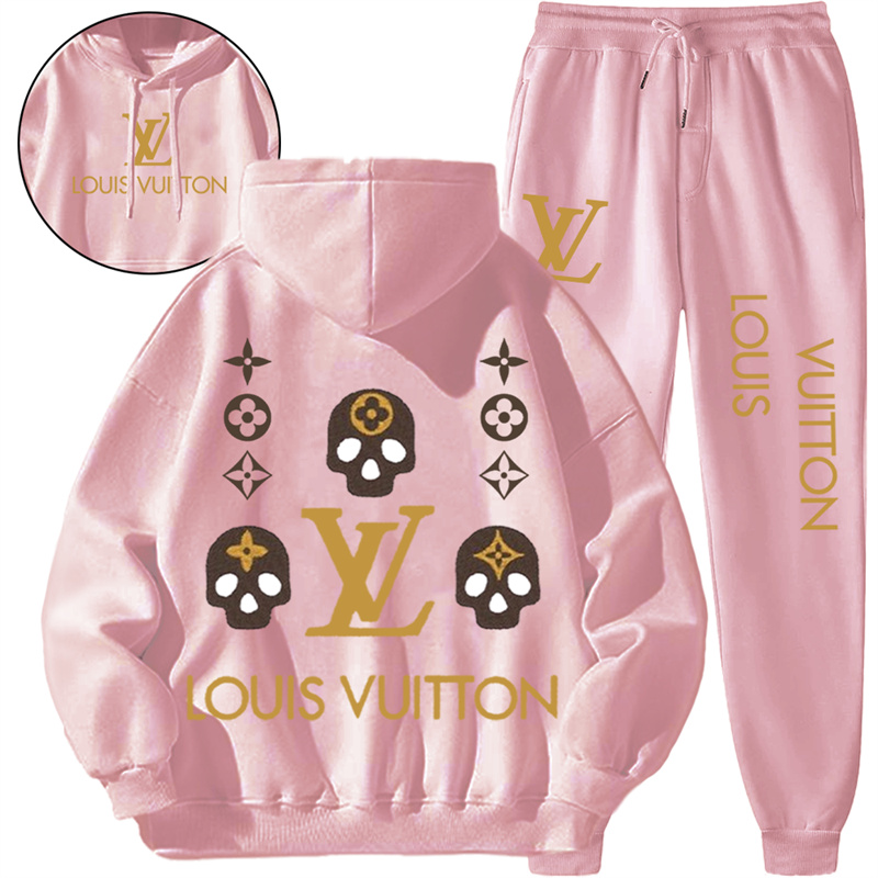 【 Louis Vuitton】デザイン髑髏シンプルなスタイルのパーカーセットです