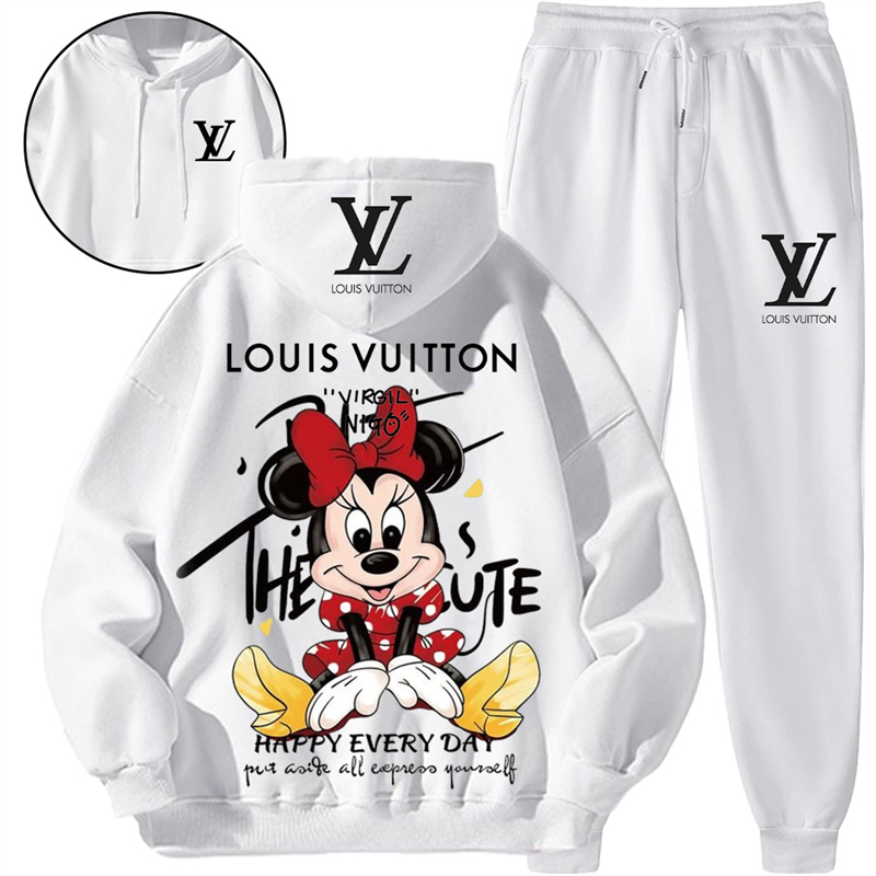 【 Louis Vuitton 】おしゃれねずみ連名パーカーセットです