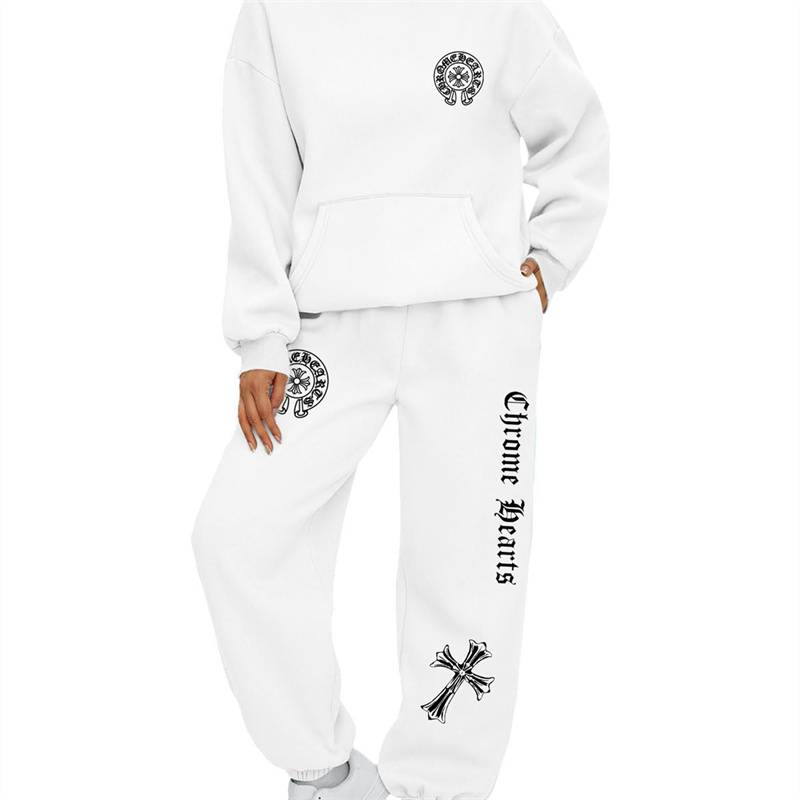 【 Chrome Hearts 】高級ストリートスタイルのファッションデザインのパーカースーツです