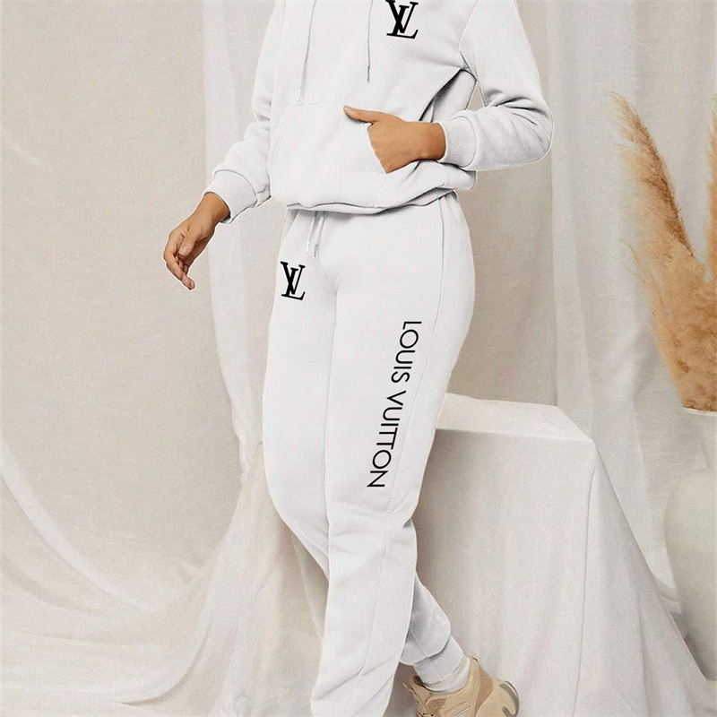 【 Louis Vuitton Malletier 】シンプルな箇性トレンド豹子連名パーカースーツです