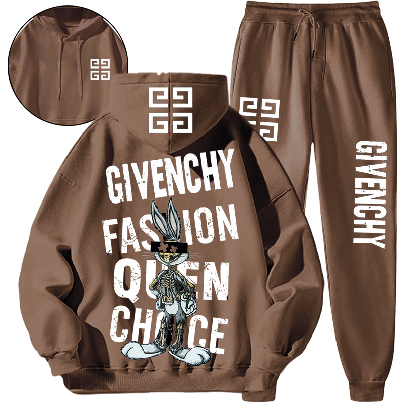 【 Givenchy 】デザイン性おしゃれバトルスタイルうさぎのパーカースーツです