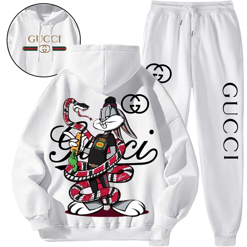 【 Gucci 】ウサギとヘビの友達のファッションパーカーのセットです