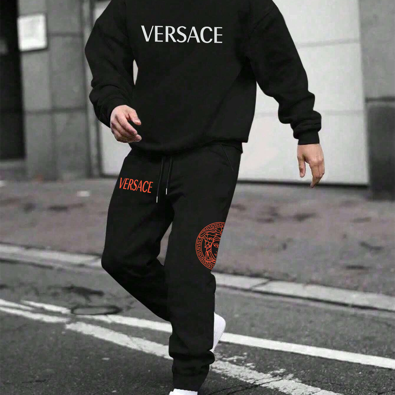 【 Givenchy 】印象派の油絵のファッションデザインのスタイルの衛衣のセットです
