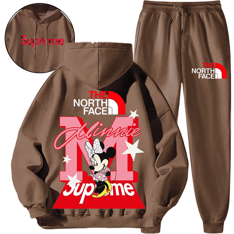【 Supreme x The North 】箇性的なデザインのブランドの衛衣のスーツです