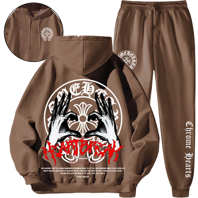 【 Chrome Hearts 】個性的なアメリカンストリートファッションのパーカースーツです