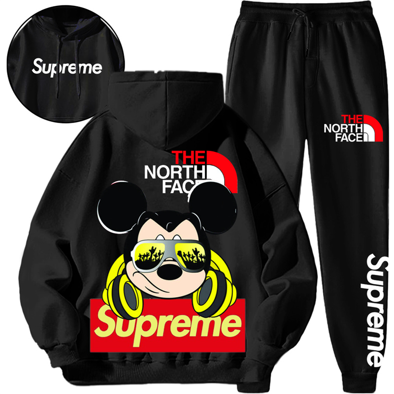【 Supreme x The North Face 】ミュージックマウスファッション連名パーカーセットです