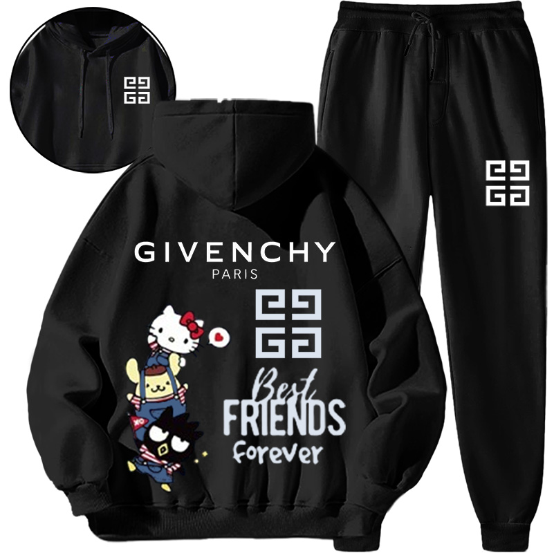 【 Givenchy 】かわいいデザインの猫連名ファッションパーカーのセットです