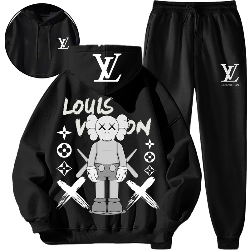 【 Louis Vuitton Malletier 】ユニークな配列デザインがおしゃれなパーカーのスーツです