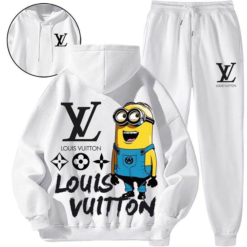 【 Louis Vuitton Malletier 】かわいいミニオンデザインのおしゃれなパーカーのセットです