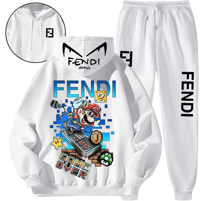 【 Fendi 】】ピクセルマリオファッションパーカーセットです