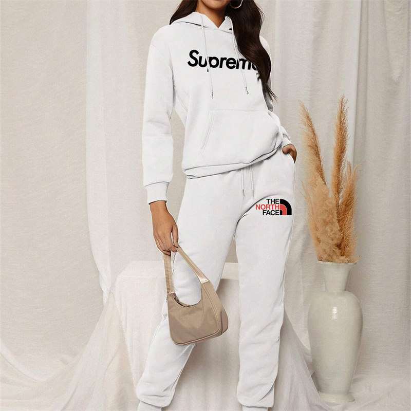 【 Supreme x The North Face 】デザインスタイルストリートファッションブランドの衛衣スーツです