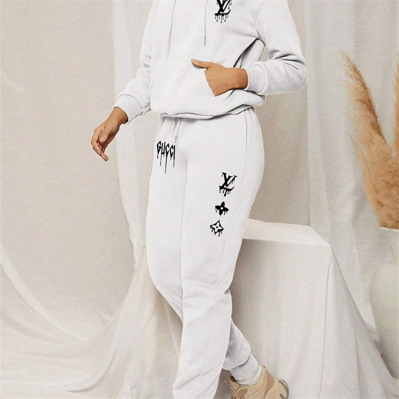 【 Louis Vuitton Malletier x Gucci x Balenciaga 】高級ファッションデザイン感働の人気パーカーのセットです
