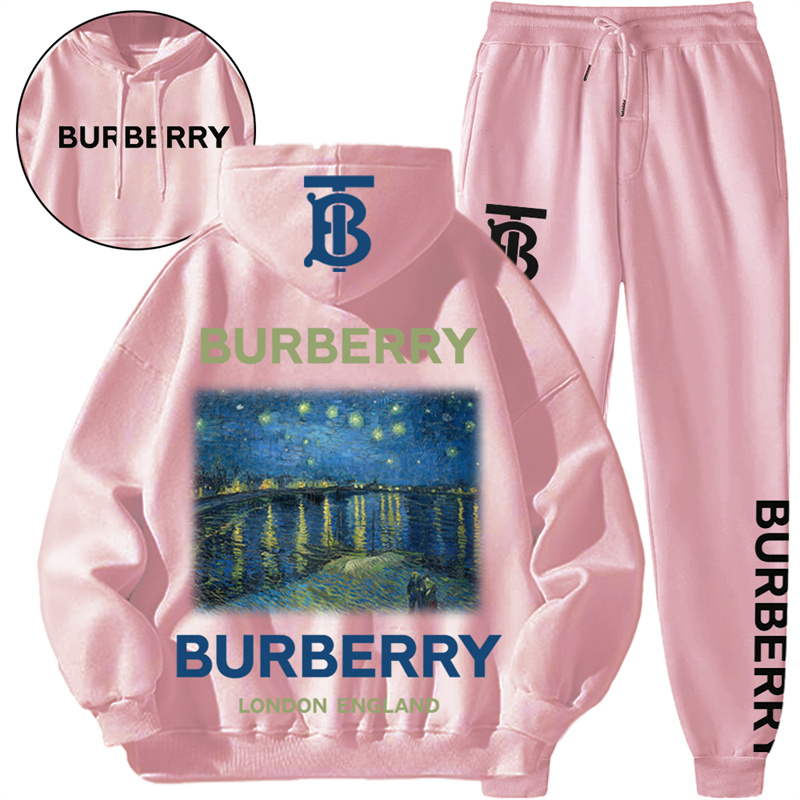 【 Burberry 】有名な油絵のファッションの衛衣のセットです