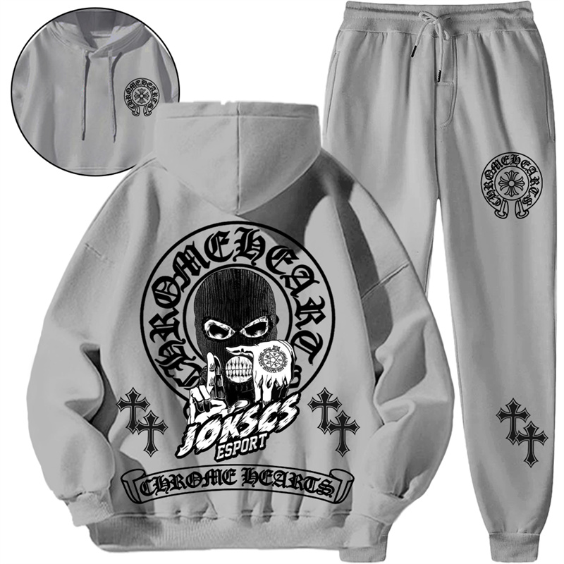 【 Chrome Hearts 】アメリカンファッションストリートデザイン法陣ジェスチャーパーカーセット