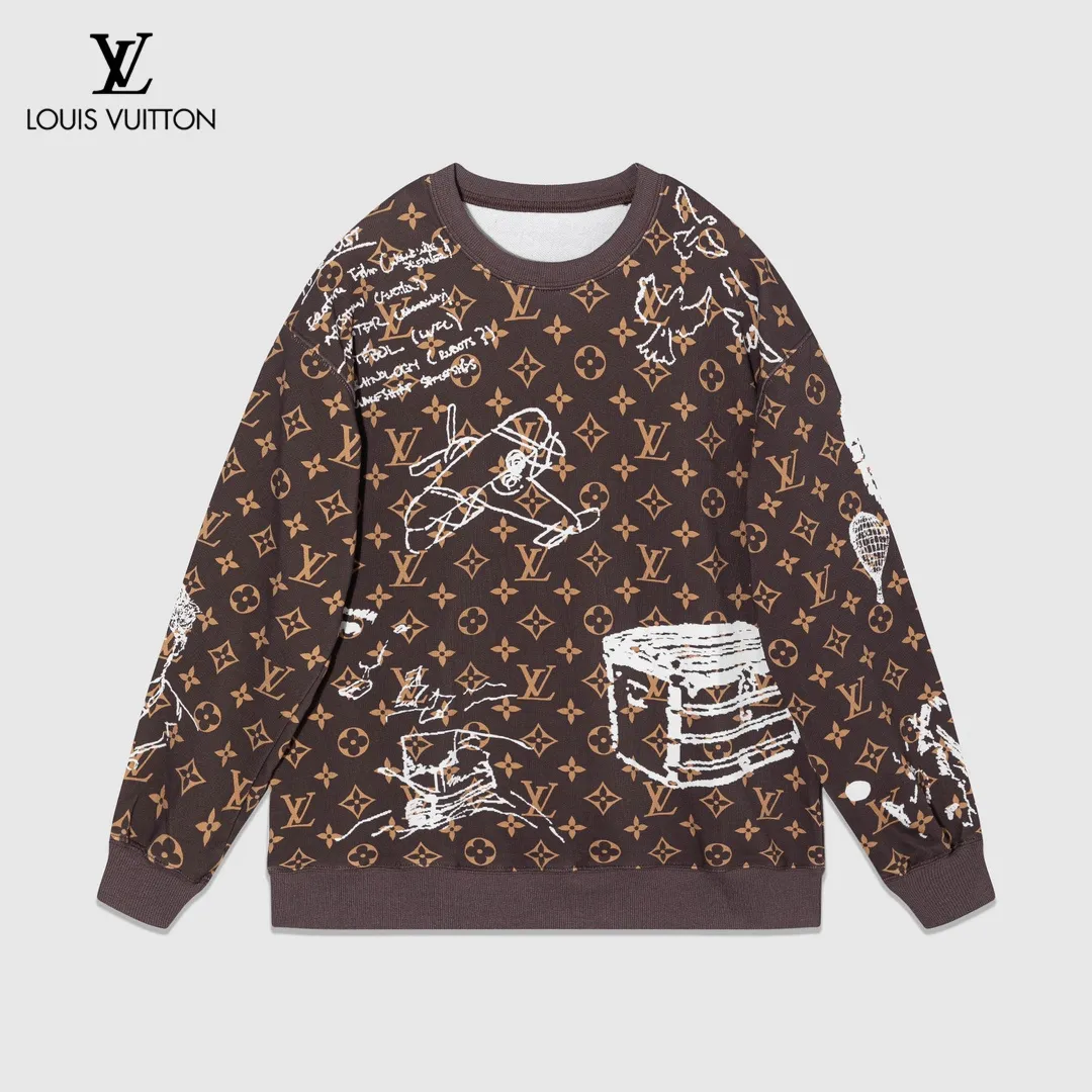 【LOUIS VUITTON 公式旗艦店】ルイヴィトン 丸首の衛衣 スウェットご好評に付き再入荷！