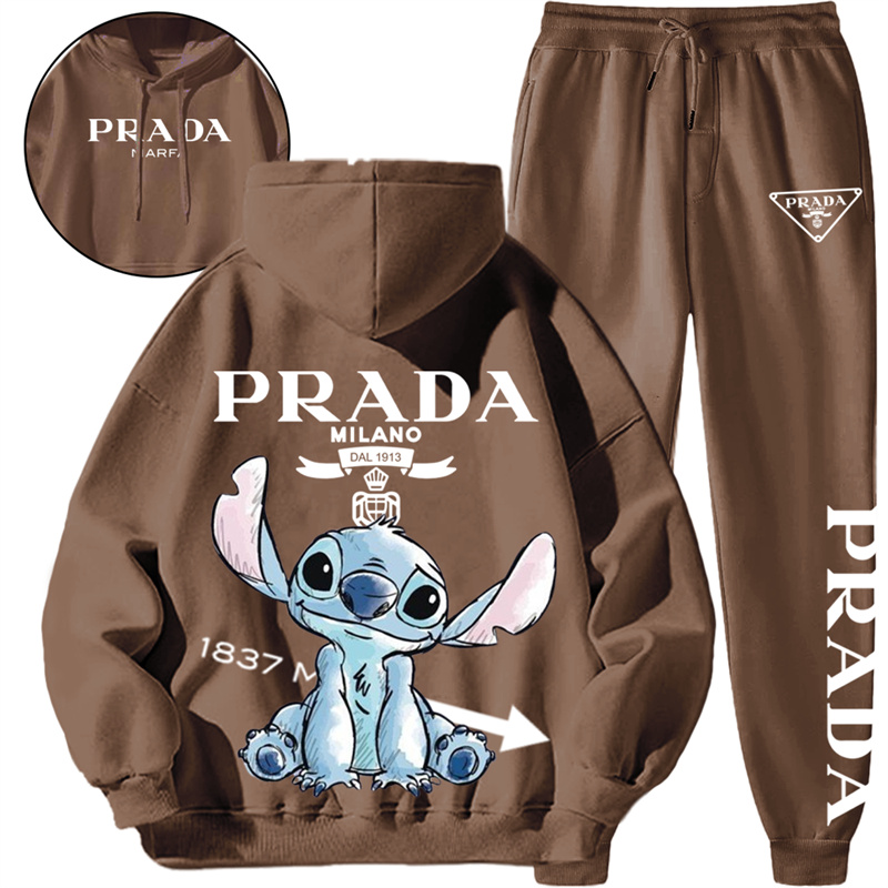 【PRADA】色水墨のスタイルです犬のキャラクターですパーカーのスーツです