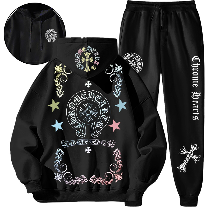 【 Chrome Hearts 】高級ストリートスタイルのファッションデザインのパーカースーツです