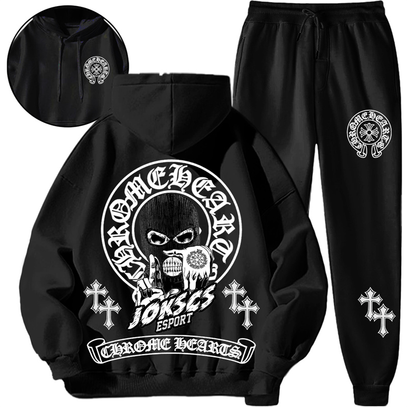 【 Chrome Hearts 】アメリカンファッションストリートデザイン法陣ジェスチャーパーカーセット