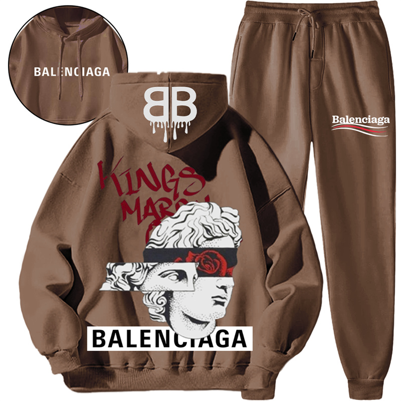 【 Balenciaga】彫像の箇性的なファッションブランドの衛衣のスーツです