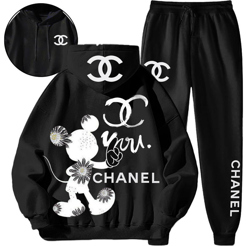【 Chanel】ファッション大手IP連名デザイン衛衣スーツです