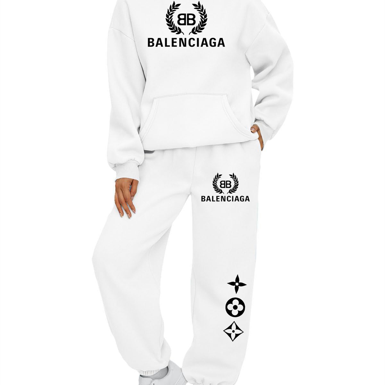 【 Balenciaga】【2本目は半額の4990円で販売します】箇性的なデザインのブランドの衛衣のスーツです